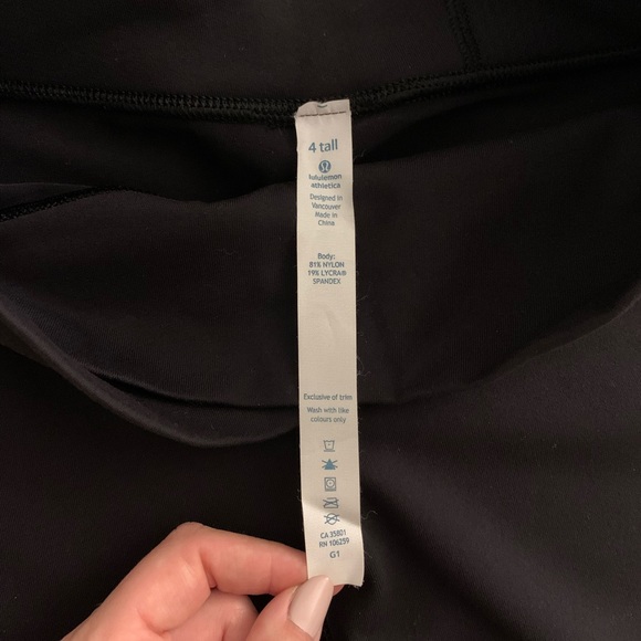 Lululemon Crossover Flare Leggings - Black 4 Tall - Picture 8 of 11